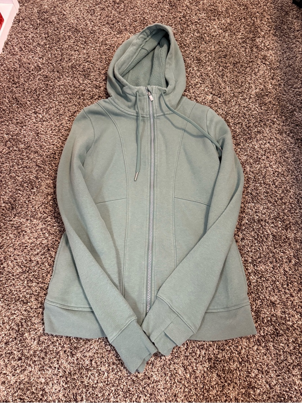 all in motion Sage Green Full-Zip Hooded athletic jacket